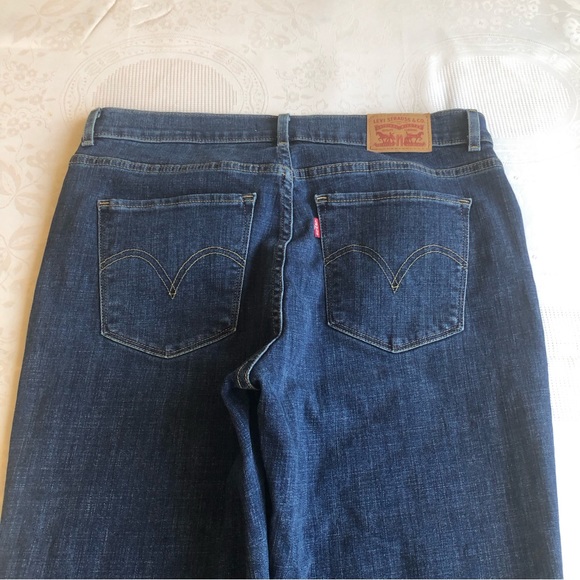 Levi’s Jeans Denim Capri Women’s Size 10 Blue Classic Pants Elastic Waist Cargo - Picture 14 of 16